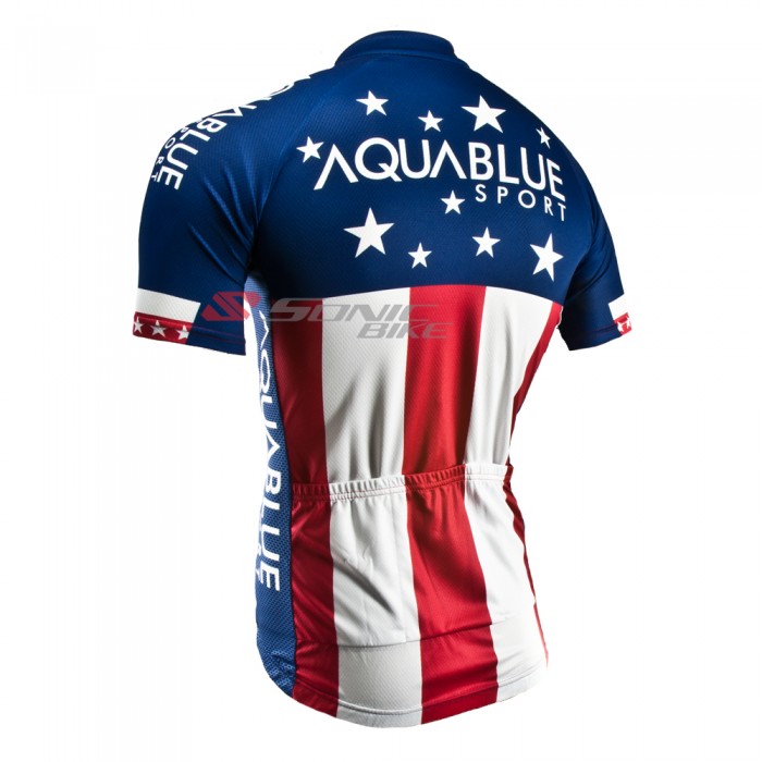 aqua blue cycling jersey