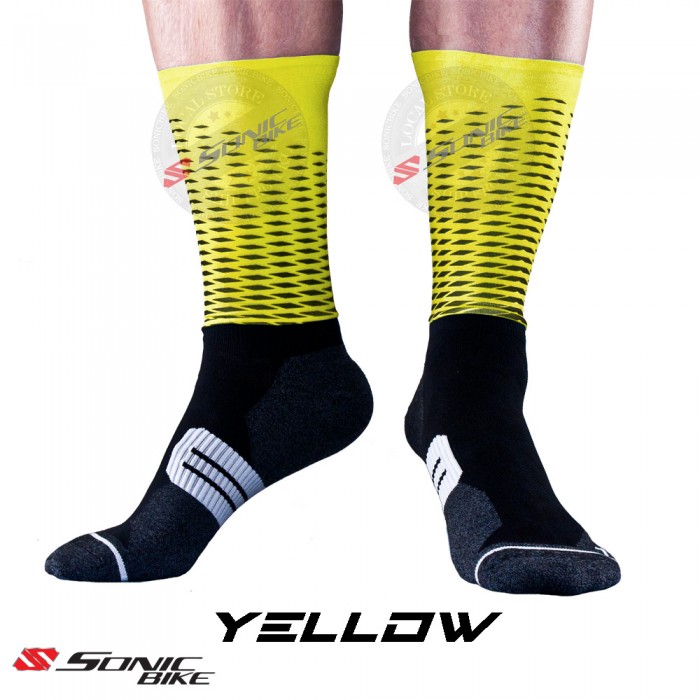 READY STOCK Aero Lycra Cycling Sock / Lycra Sock / V2
