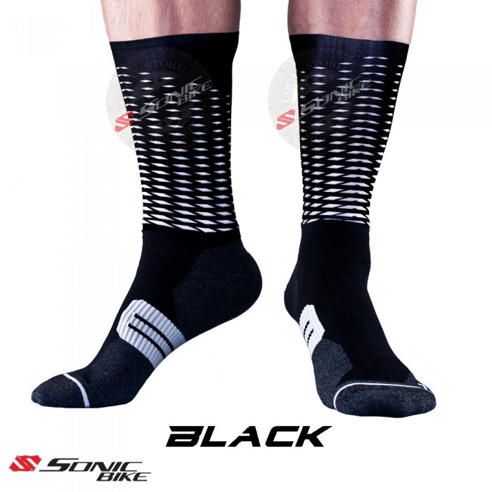READY STOCK Aero Lycra Cycling Sock / Lycra Sock / V2